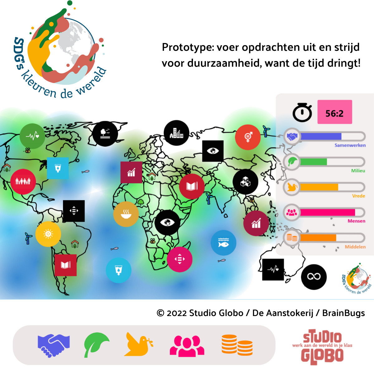 Educatieve Game 'SDG's kleuren de wereld'